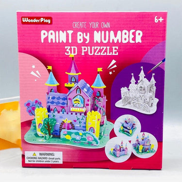 3D PUZZLE PAINT NUMBER HOUSE
